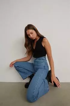 Широкие джинсы синие VATKALI, синий