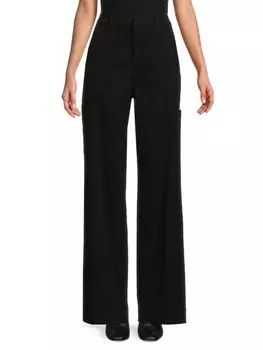 Широкие джинсы со средней посадкой Joe'S Jeans, черный