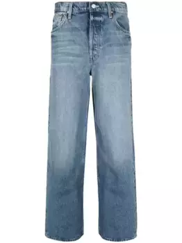 Широкие джинсы Spinner MOTHER, синий