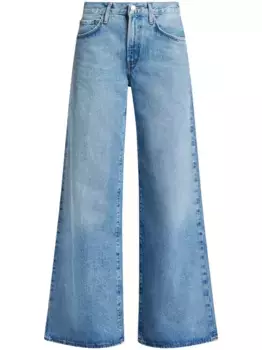 Широкие джинсы средней посадки AGOLDE, синий