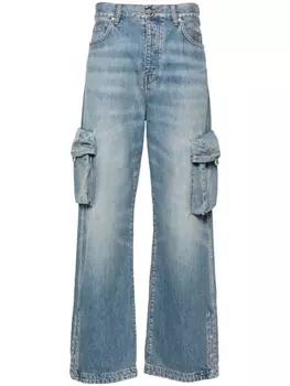 Широкие джинсы средней посадки AMIRI, синий