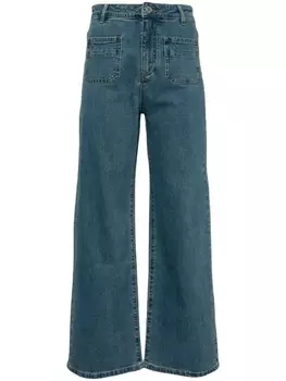 Широкие джинсы средней посадки b+ab, синий