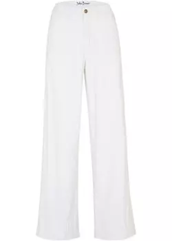 Широкие джинсы стрейч John Baner Jeanswear, белый