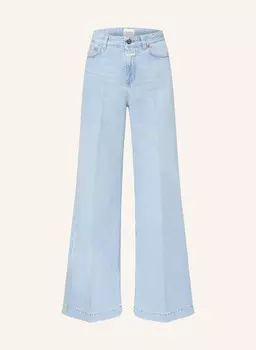 Широкие джинсы светятся Closed, голубой