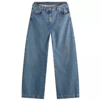 Широкие джинсы The Attico, голубой