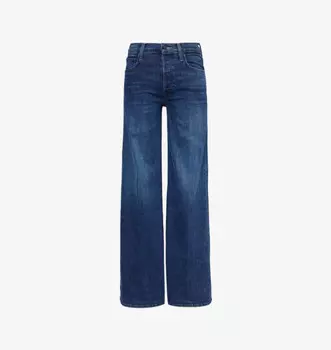 Широкие джинсы Tomcat Roller Sneak с высокой посадкой и фирменной застежкой из денима Mother, цвет i put a spell on you