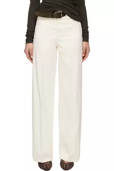 Широкие джинсы Toteme, экрю