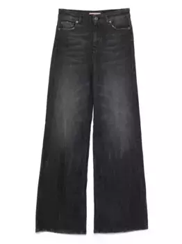 Широкие джинсы TWINSET, черный