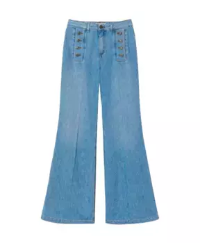 Широкие джинсы Twinset, синий