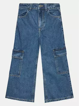 Широкие джинсы United Colors Of Benetton, синий