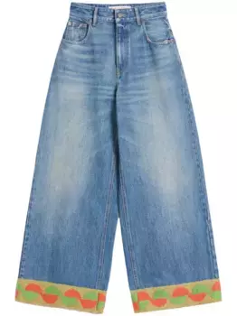 Широкие джинсы VALENTINO GARAVANI, синий