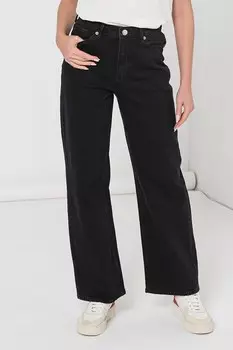 Широкие джинсы Vero Moda, черный