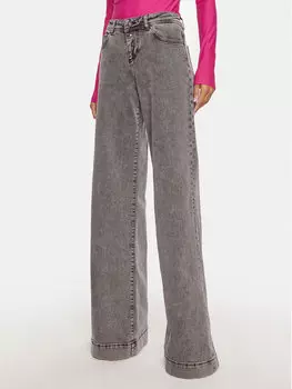 Широкие джинсы Versace Jeans Couture, черный