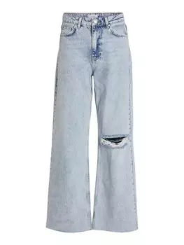 Широкие джинсы Vila FIONA, светло-синий