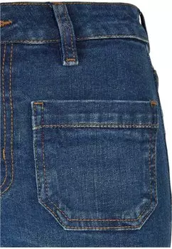 Широкие джинсы Vintage Urban Classics, темно-синие, стираные