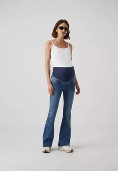 Широкие джинсы Vmmsigi Flared Vero Moda, деним среднего синего цвета