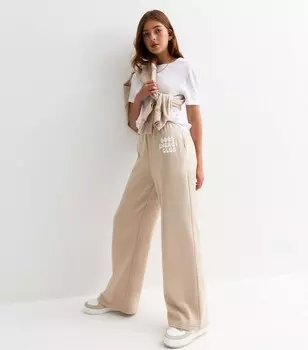 Широкие джоггеры для девочек Stone Good Energy Club New Look, светло-серый