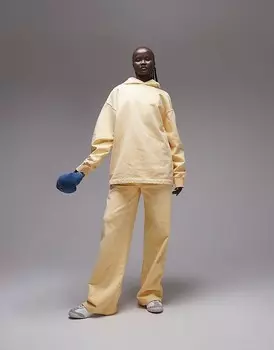 Широкие джоггеры Topshop из пахты с кислотной стиркой