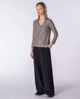 Широкие и гладкие женские брюки Naulover, черный