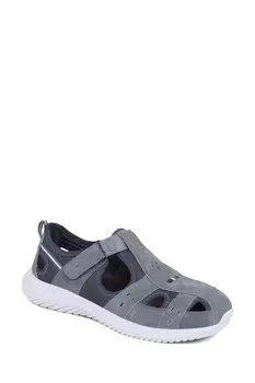 Широкие кожаные сандалии Мэри Джейн Pavers, синий