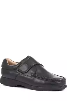 Широкие кожаные туфли Pavers, черный