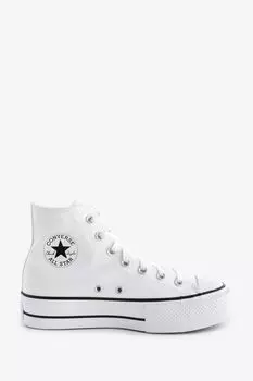 Широкие кроссовки Chuck Taylor All Star с лифтом Converse, белый