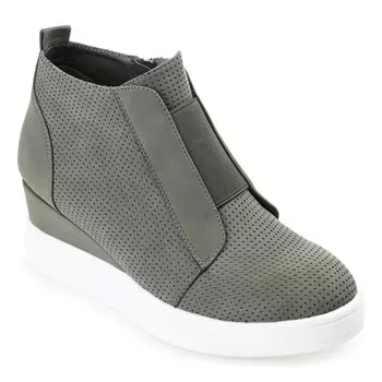 Широкие кроссовки Clara на танкетке Journee, зеленый