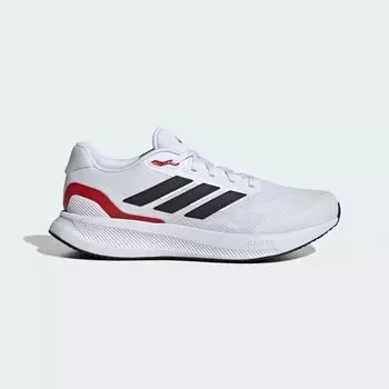 Широкие кроссовки Runfalcon 5 Adidas, цвет Cloud White/Core Black/Better Scarlet
