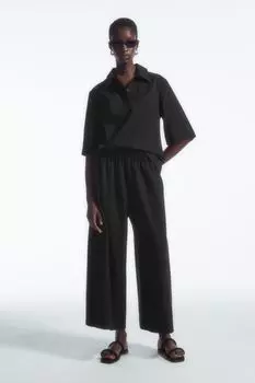 Широкие кюлоты из джерси Cos, черный