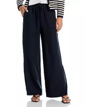 Широкие льняные брюки Bella Dahl, черный