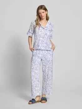 Широкие льняные брюки с эластичным поясом, модель «DUANA» Pepe Jeans, белый