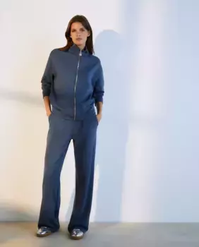 Широкие леггинсы круговой вязки Woman El Corte Ingls, синий