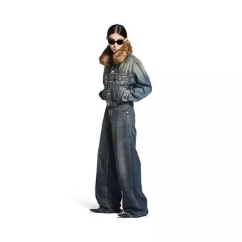 Широкие мешковатые брюки BALENCIAGA, синий