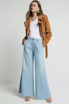 Широкие мешковатые джинсы со средней посадкой River Island, синий