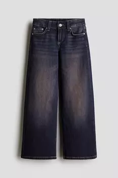 Широкие низкие джинсы H&M, фиолетовый