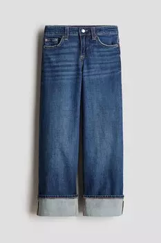 Широкие низкие джинсы H&M, синий