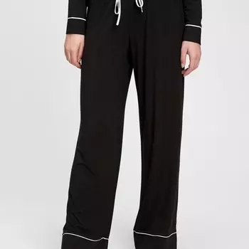 Широкие пижамные штаны Gap, черный