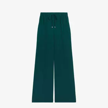 Широкие плетеные брюки Liliaah с кулиской на талии Ted Baker, зеленый
