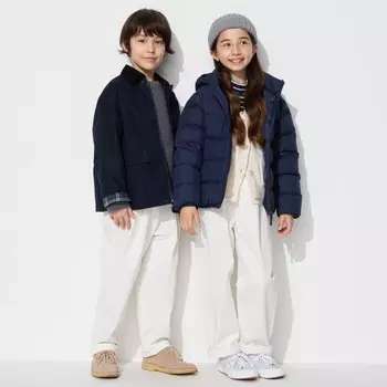 Брюки широкие UNIQLO, белый
