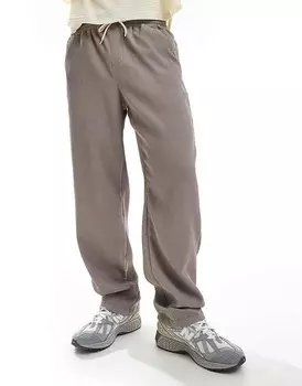 Широкие плиссированные брюки с кулиской на талии ASOS DESIGN