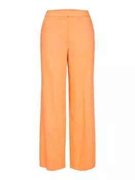Широкие плиссированные брюки SELECTED FEMME, оранжевый
