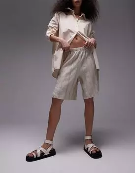 Широкие плиссированные шорты Topshop