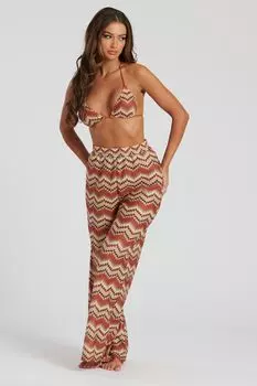 Широкие пляжные джоггеры крючком South Beach, бежевый