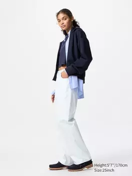Широкие прямые джинсы Uniqlo, цвет 60 синий