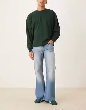 Широкие расклешенные джинсы ASOS DESIGN в винтажном стиле