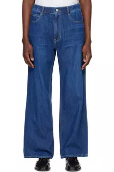 Широкие расклешенные джинсы Solid Homme, синий