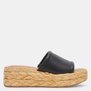 Широкие сандалии Chavi Черные кожаные Dolce Vita