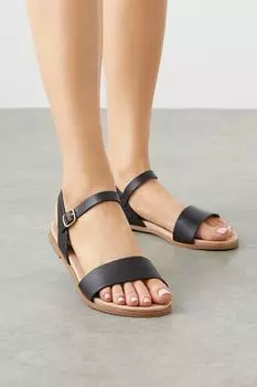 Широкие сандалии Faye на плоской подошве Dorothy Perkins, черный