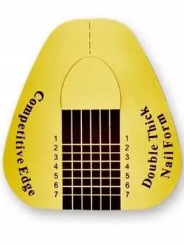 Широкие шаблоны-удлинители золотого цвета, 100 шт. Deni Carte