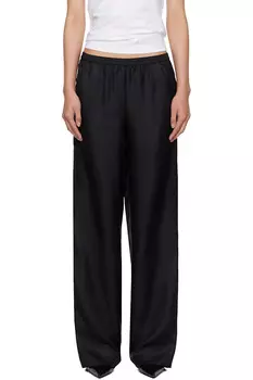 Широкие шелковые брюки Alera Loulou De Saison, черный